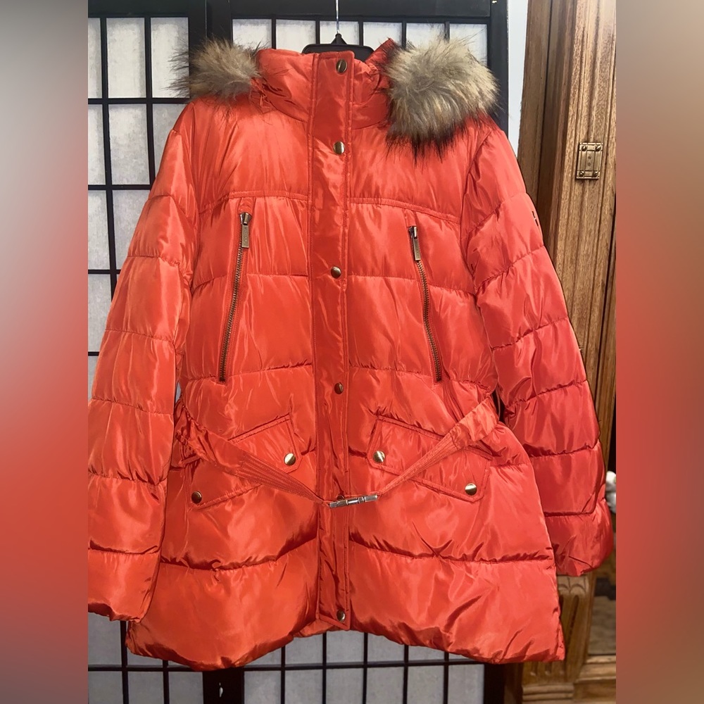 Michael Kors orange jacket